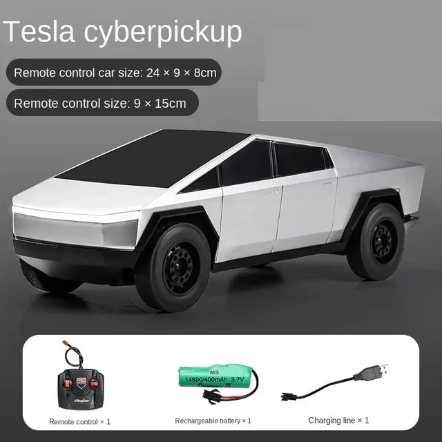 Tesla RC Controled Cyber Pick-up Truck - Silver