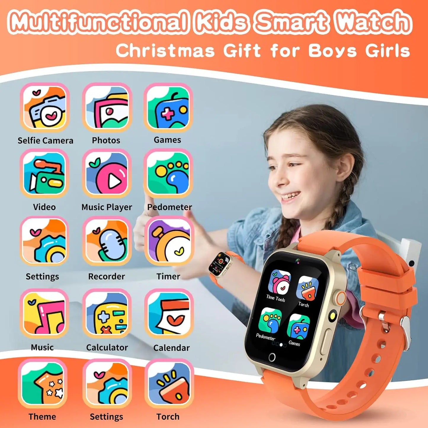 Kids Games Smart Watch for Age 5-12 Kids