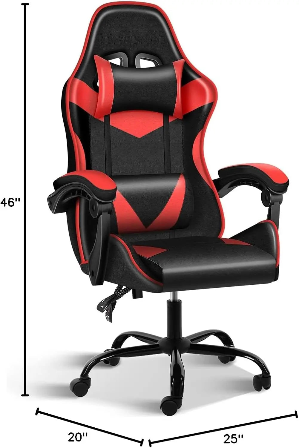 Gaming Chair, Backrest and Seat Height Adjustable Swivel Recliner Racing Office Computer Ergonomic Video Game Chair