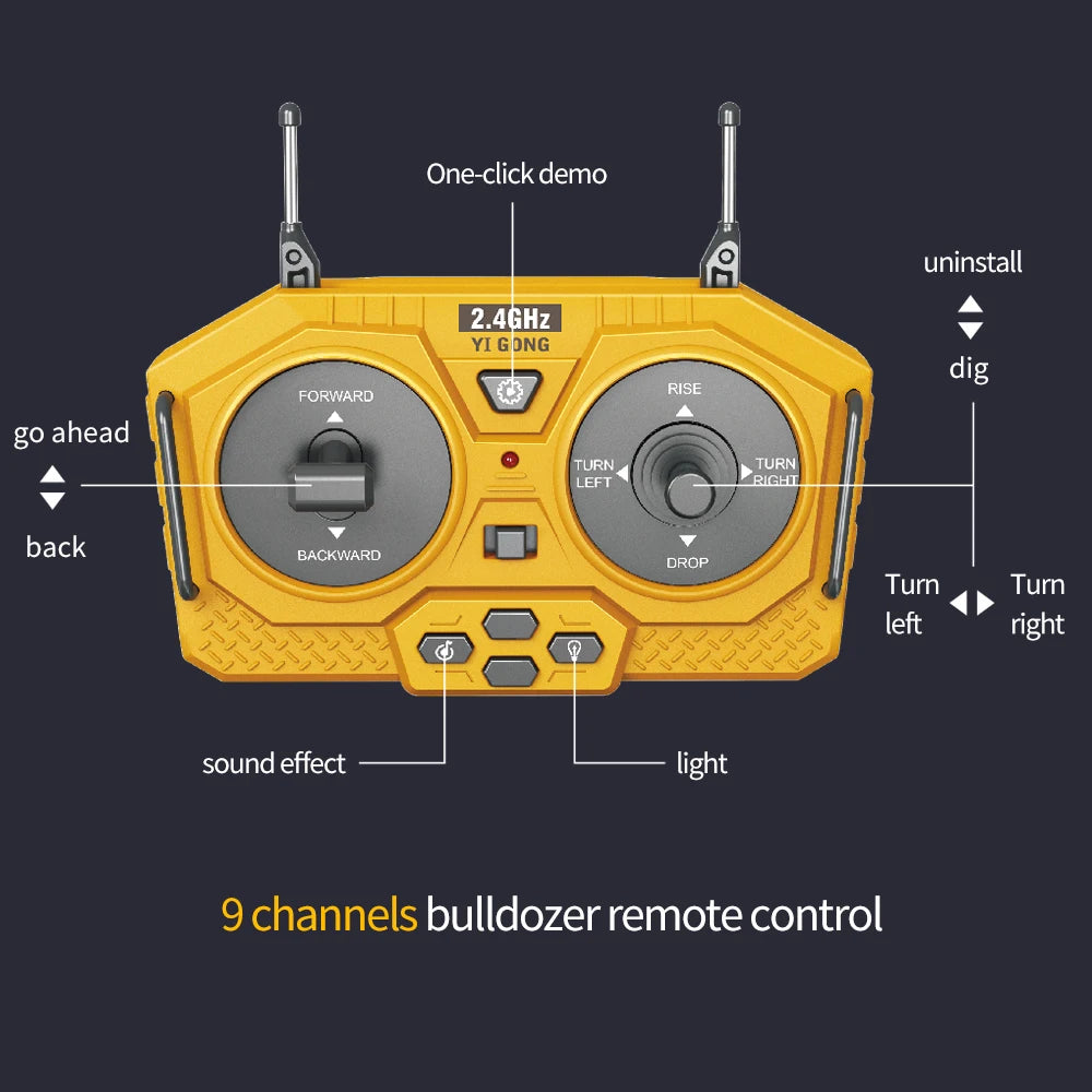 RC Car Children Toys Remote Control Car Toys For Boys Radio Control Excavator Dump Truck Bulldozer Electric car Kids Toys Gift