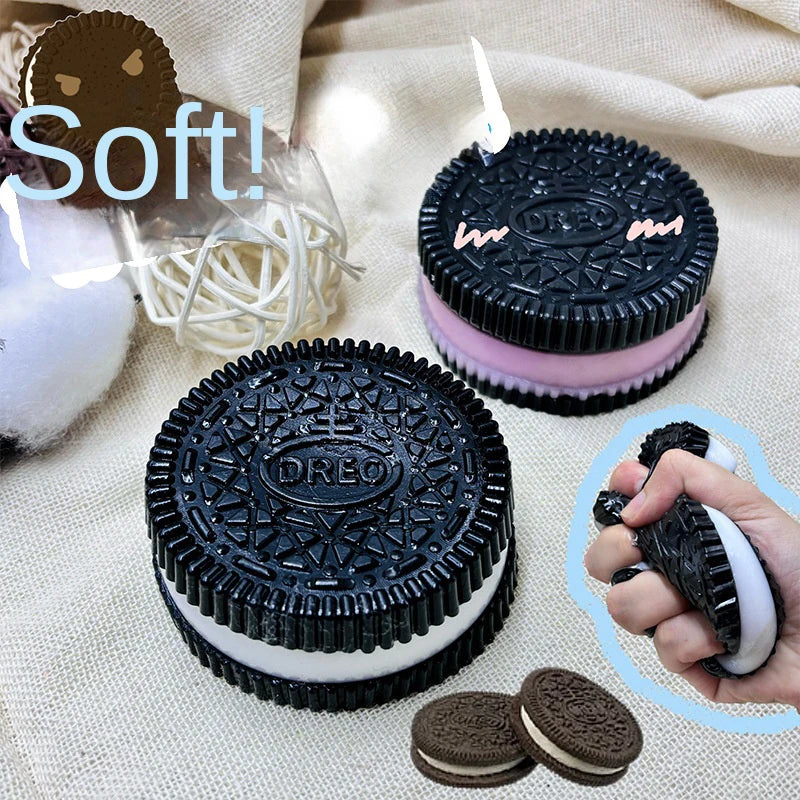 Soft Sticky Texture Silicone Kawaii Oreo Anti pressure Toy