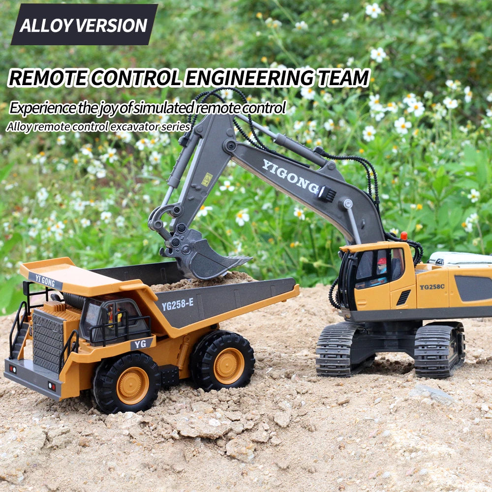 RC Car Children Toys Remote Control Car Toys For Boys Radio Control Excavator Dump Truck Bulldozer Electric car Kids Toys Gift