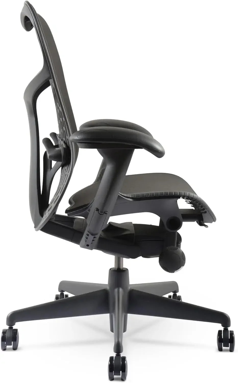 Chair - Fully Adjustable Arm Seat Depth Tilt Tension Control Mesh Backrest Lumbar Support Home Office Desk Chair