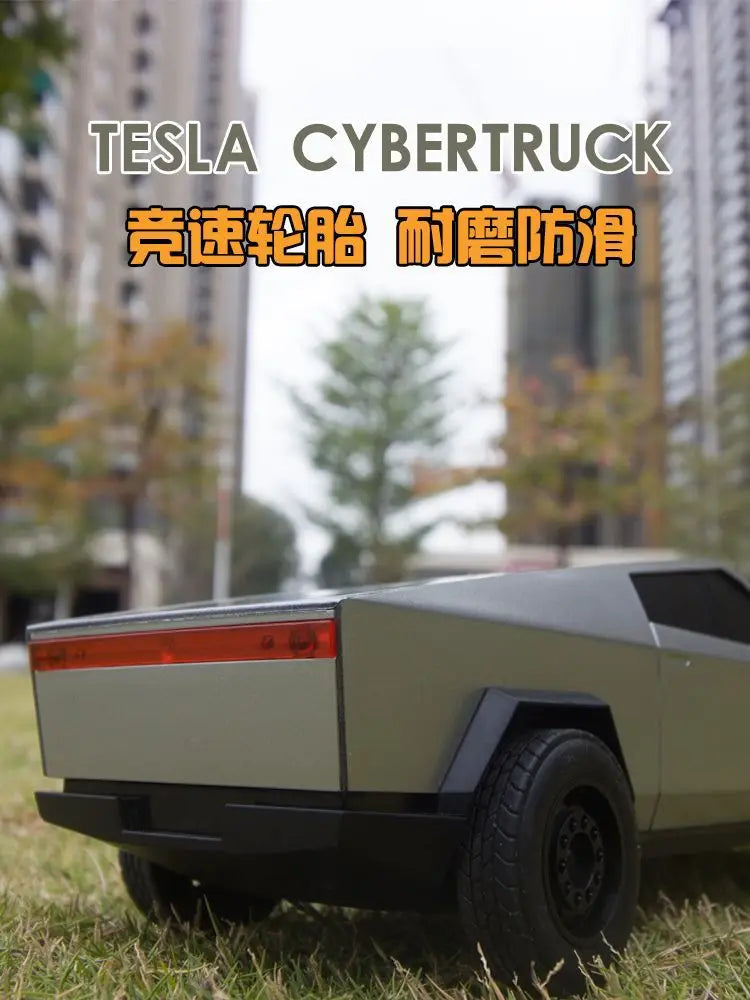 Remote Control Car New 1:14 Tesla Cyber Pickup Charging RC Four way Racing Crash Resistant Boys and Children's Toy Car