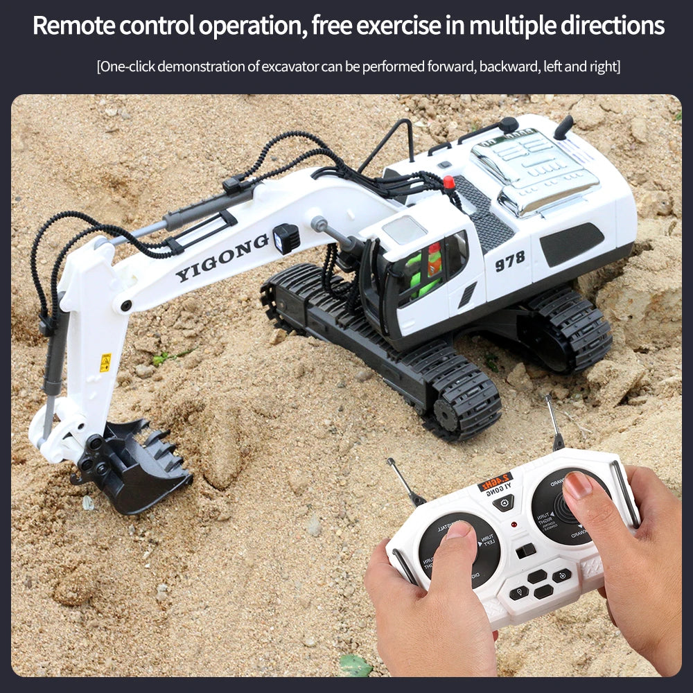 RC Car Children Toys Remote Control Car Toys For Boys Radio Control Excavator Dump Truck Bulldozer Electric car Kids Toys Gift