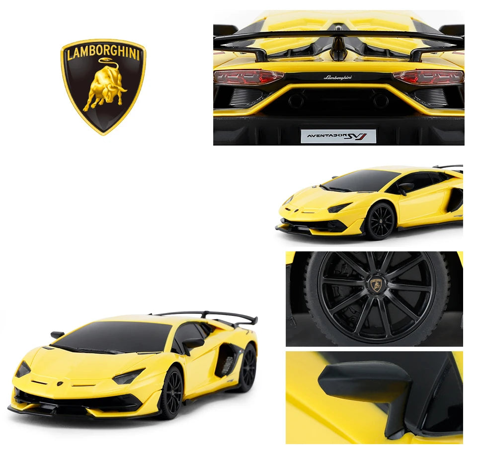 Remote Control Lamborghini Aventador SVJ RC Car 1:24 Scale