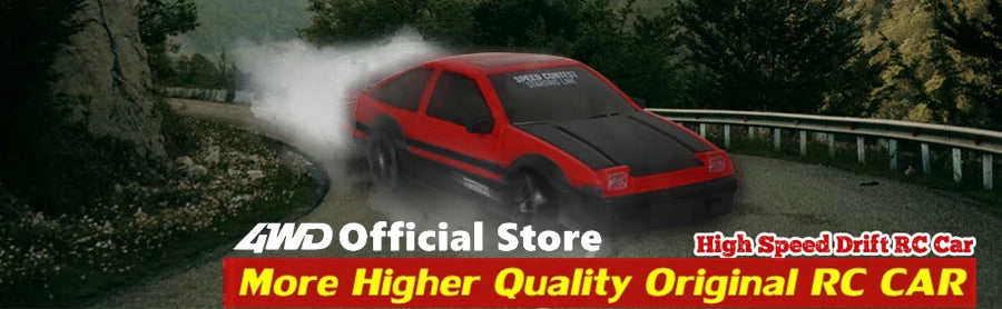 4WD RC Drift Car Remote Control GTRPRO AE86PRO Model 4x4 Racing RTR Radio Truck Vehicle Toy Gift for Boy Girl Children Kid Adult