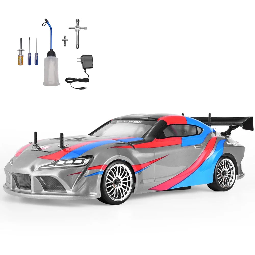 Drift RC Car HSP On Road Racing 1:10 Scale 4wd Two Speed  Nitro Gas Power Remote Control Car High Speed Hobby Toys