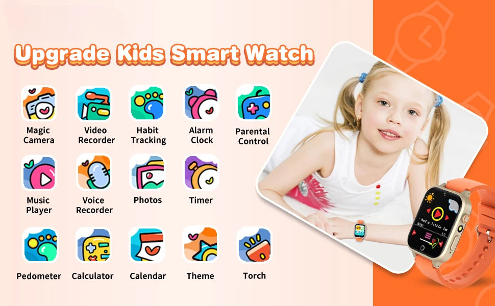 Kids Games Smart Watch for Age 5-12 Kids