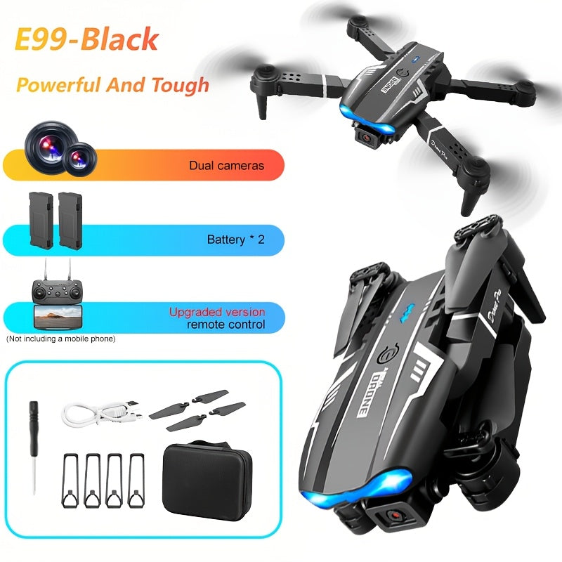 Foldable Quadcopter RC Drone - Dual Camera + 2 Batterys - 2024 Newest Model with Long Flight Time