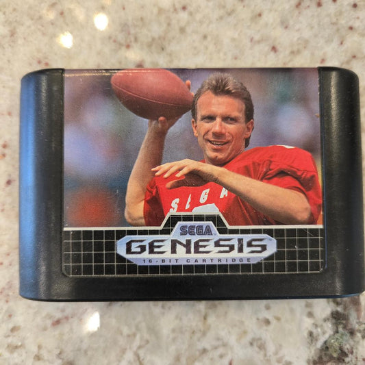 Joe Montrana Football Sega Genesis Cart Only!