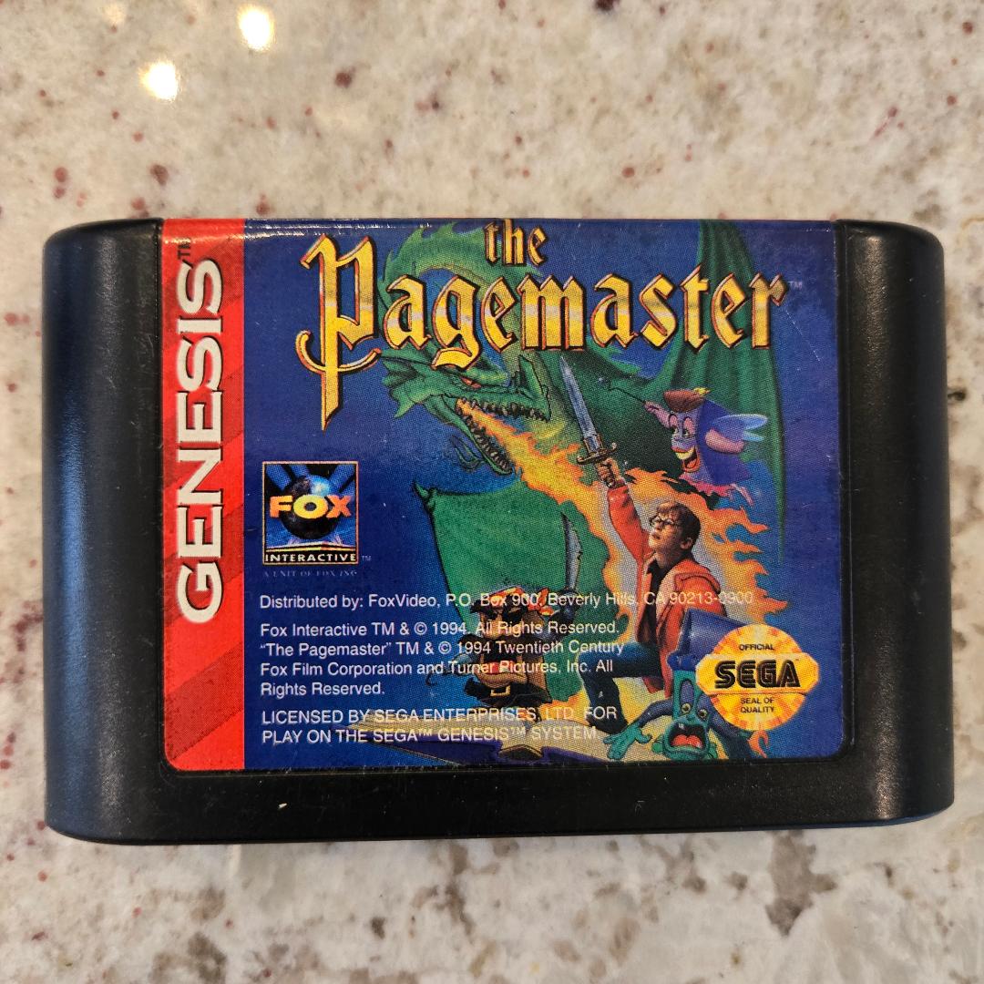 The Pagemaster Sega Genesis Cart Only!