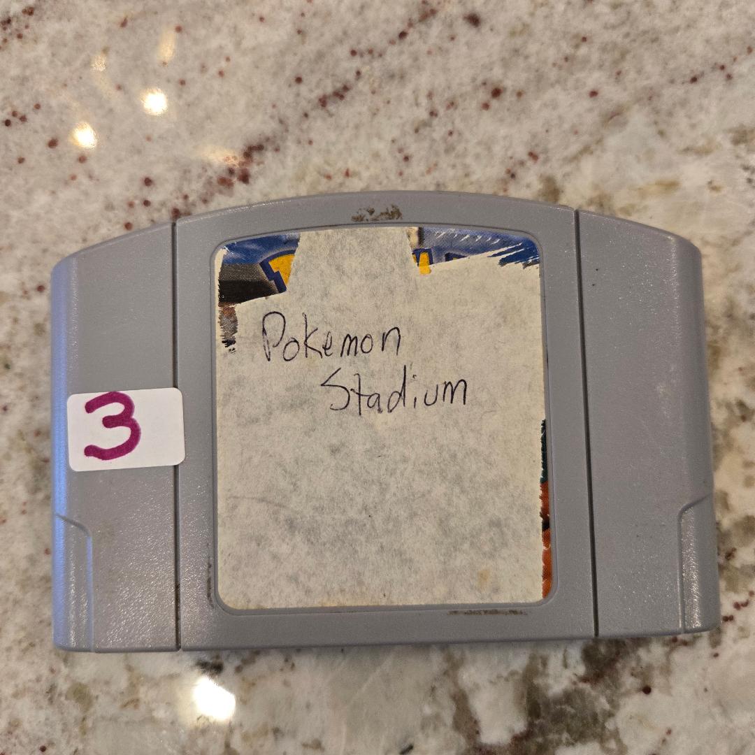 Pokémon's Stadium N64 Game Blockbuster Rental