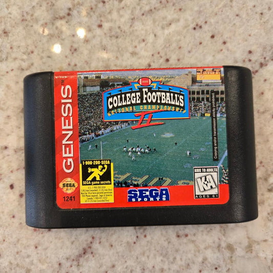 College Football's National Championship 2 II Sega Genesis Cart Only!