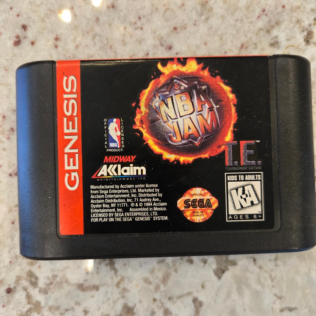 Panier NBA JAM Sega Genesis. et boîte seulement 