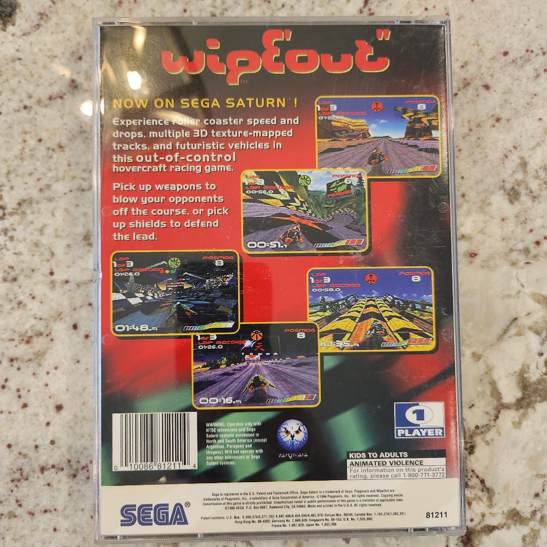 Wipeout (Sega Saturn, 1996) CIB