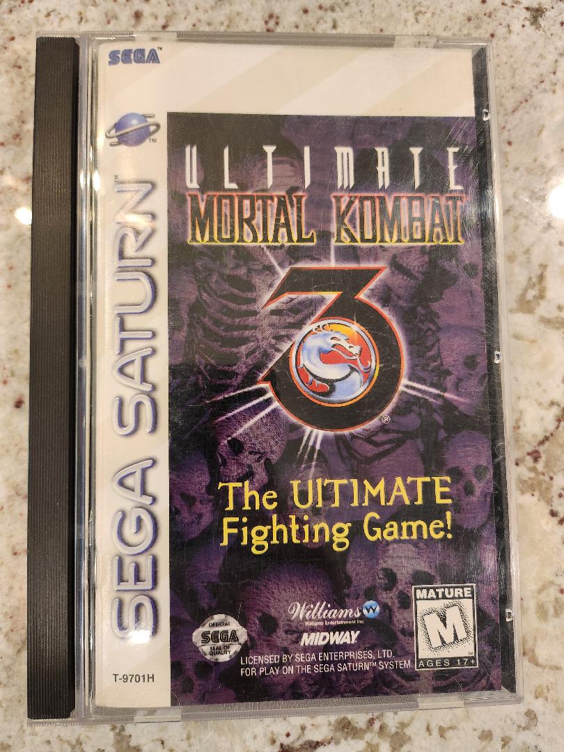Ultimate Mortal Kombat 3 Sega Saturn Complete CIB