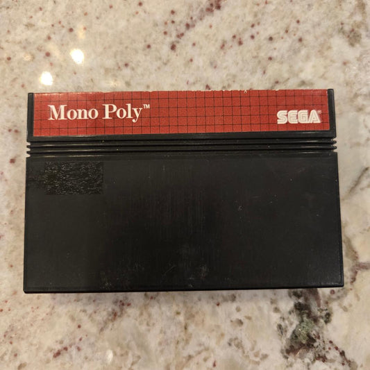 Monopoly Sega Master System Cart Only!