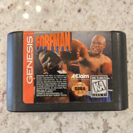 Foreman For Real Sega Genesis Cart Only!