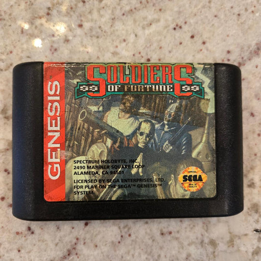 Soldiers of Fortune Sega Genesis Cart Only!