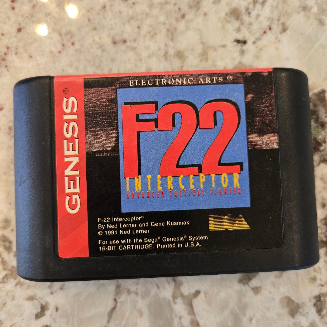 F-22 Interceptor Sega Genesis Cart Only!