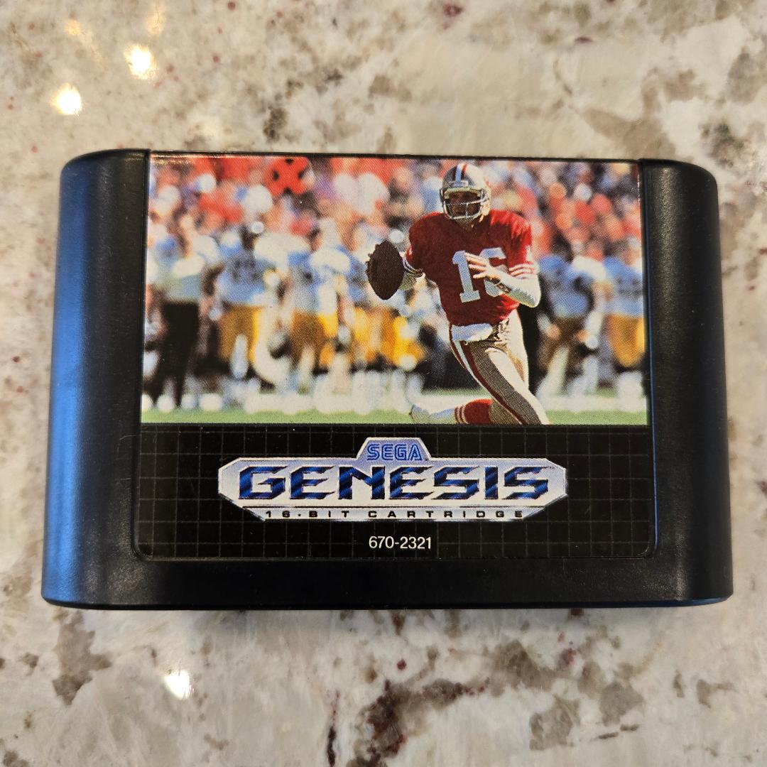 Sports Talk Football 93 Staring Joe Montana Sega Genesis Cart Only!