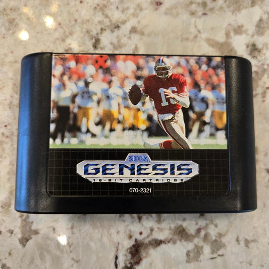 Sports Talk Football 93 Staring Joe Montana Sega Genesis Cart Only!