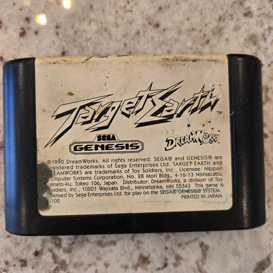 Target Earth Sega Genesis Cart Only!