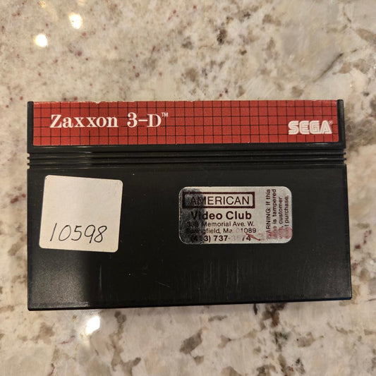 Zaxxon 3-D Sega Master System Cart Only!