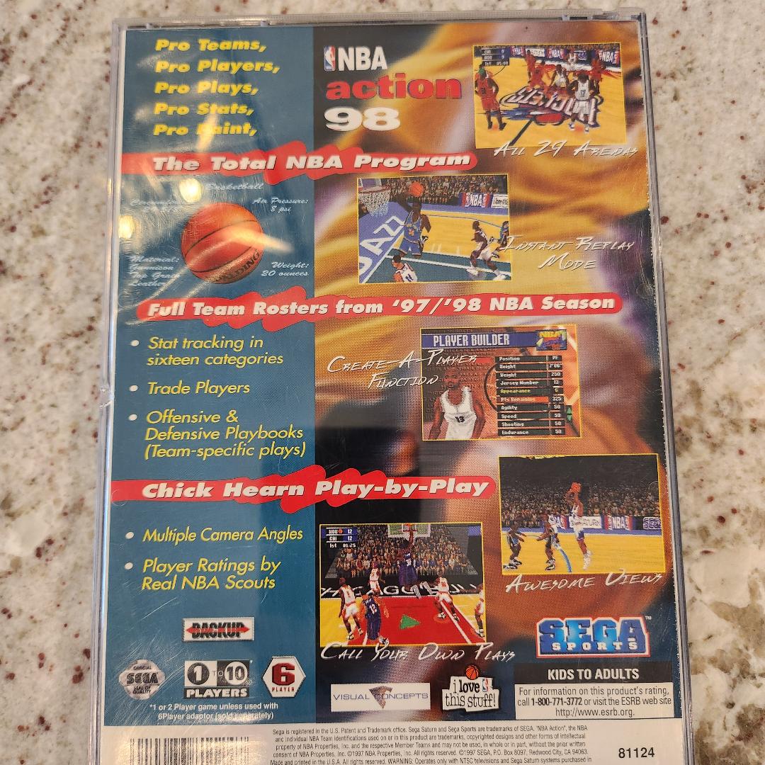 NBA Action 98 (Sega Saturn, 1997)