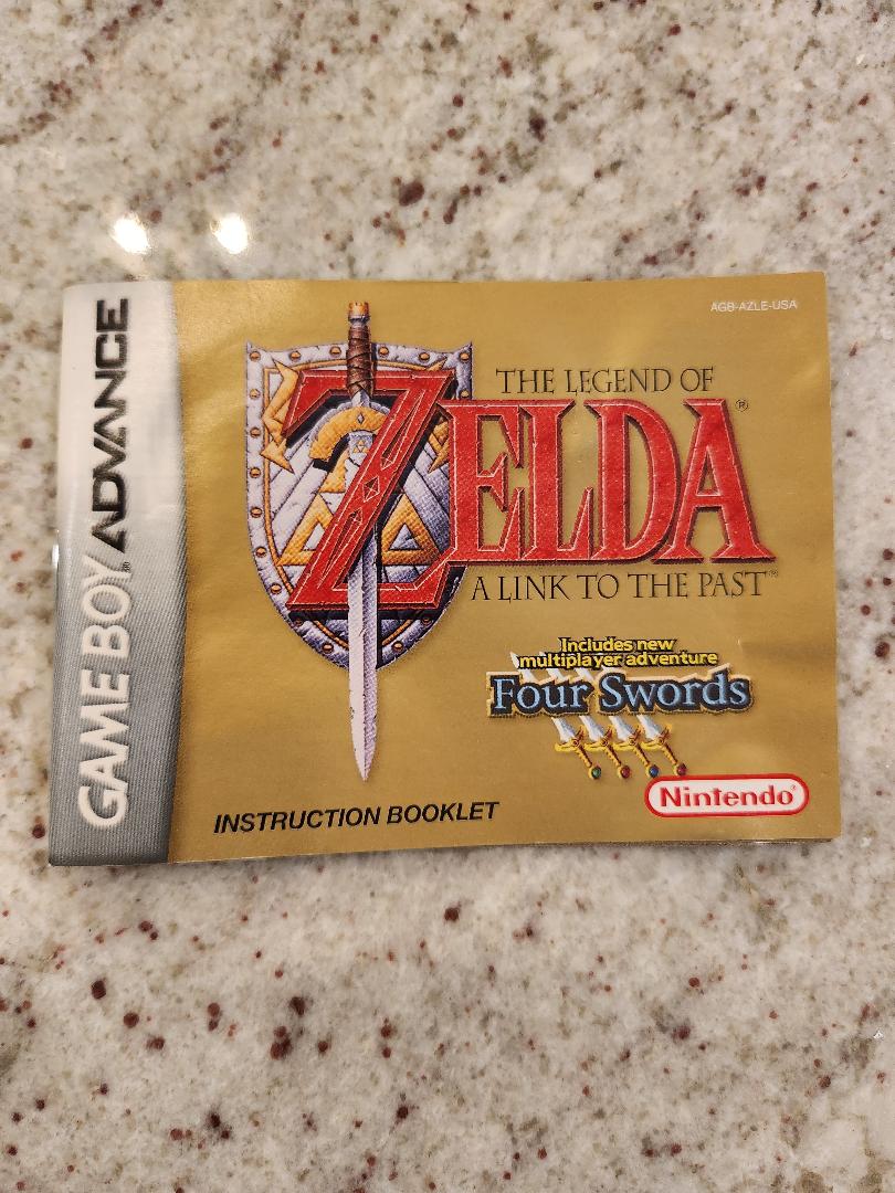 Legend of Zelda: A Link to the Past (Nintendo GBA) MANUAL ONLY, NO GAME