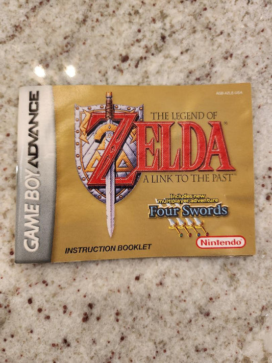 Legend of Zelda: A Link to the Past (Nintendo GBA) MANUAL ONLY, NO GAME