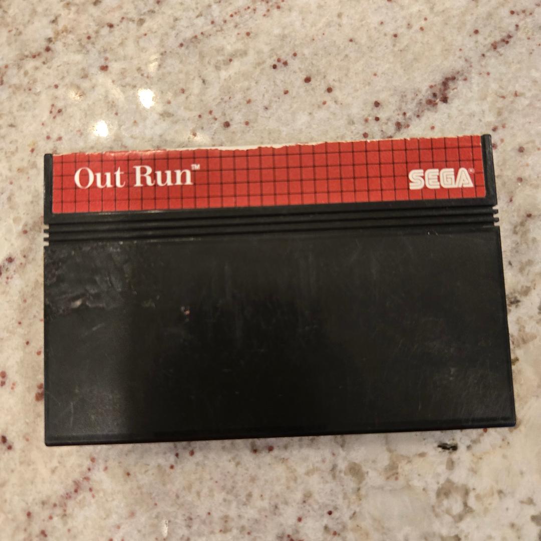 Out Run Sega Master Cart. et boîte seulement 