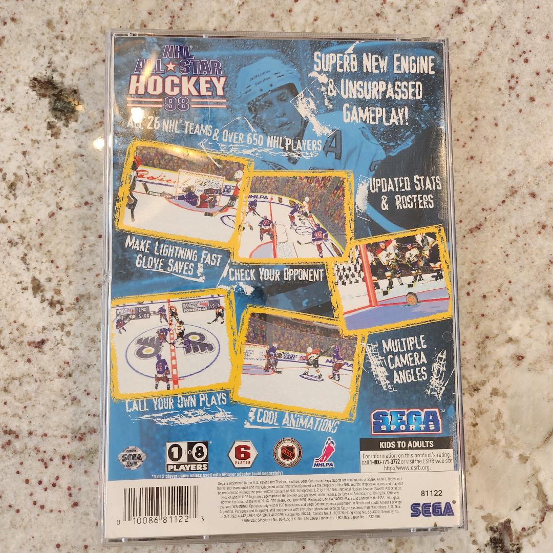 NHL All-Star Hockey 98 (Sega Saturn, 1998) CIB
