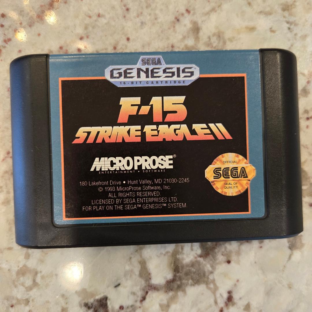 F-15 Strike Eagle II Sega Genesis Cart Only!