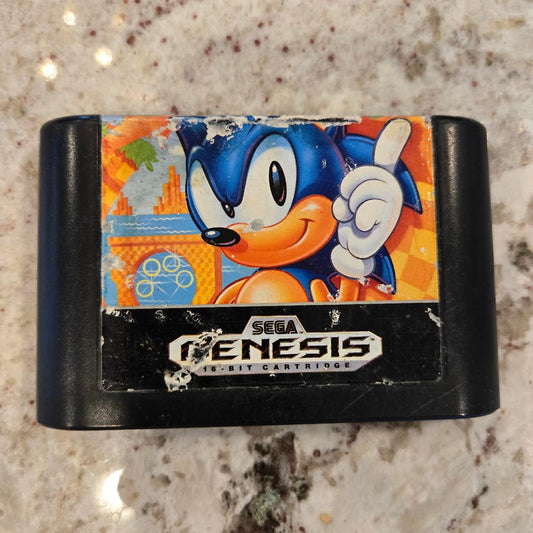Carrito SONIC The Hedgehog Sega Genesis. y caja solamente 