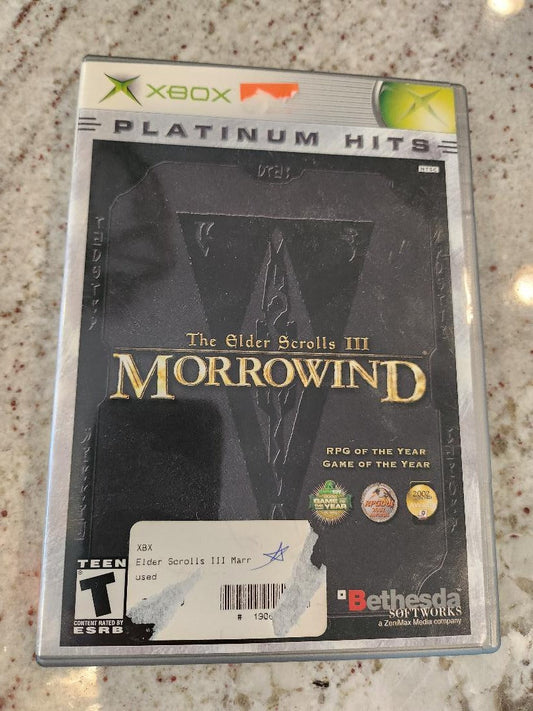 The Elder Scrolls III Morrowind w/Map Xbox Original