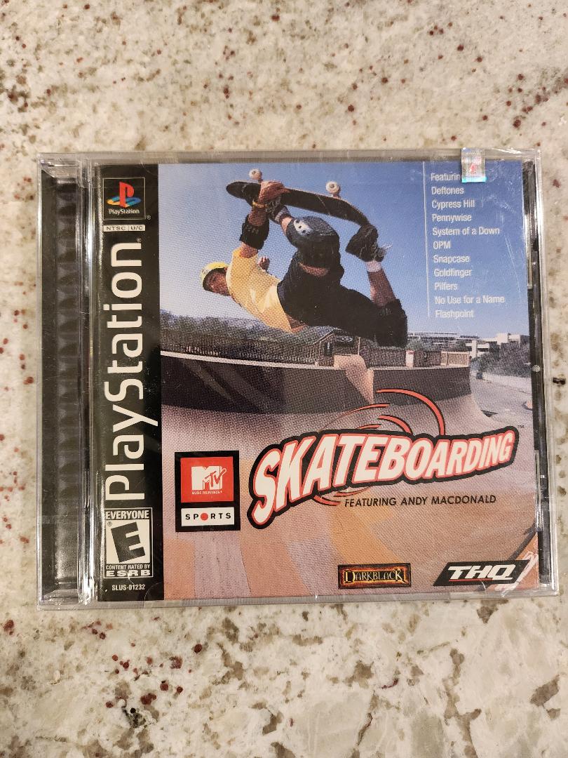 MTV Sports Skateboarding Featuring Andy Macdonald PS1 Sealed NEW