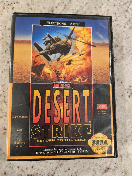 Desert Strike: Return to the Gulf Sega Genesis CIB