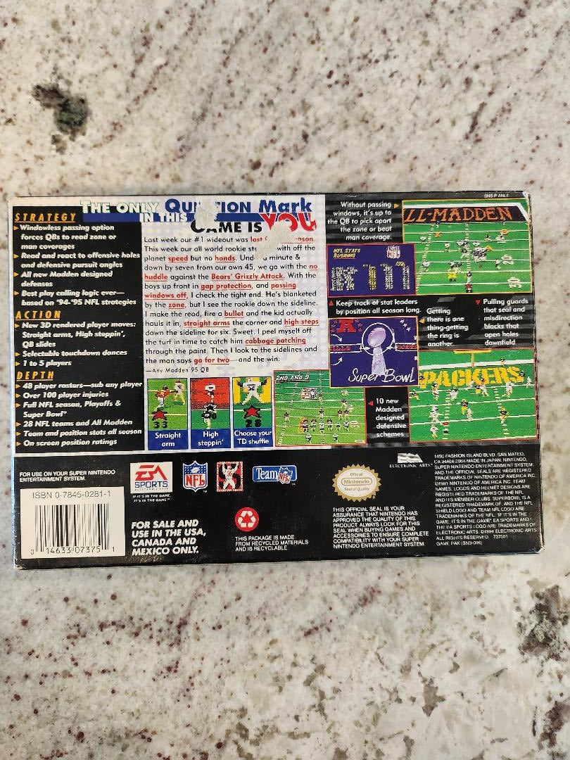 Madden NFL 95 SNES