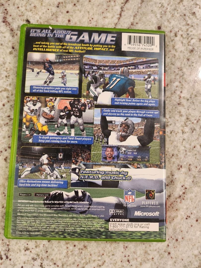 Fiebre NFL 2002 Xbox Original 