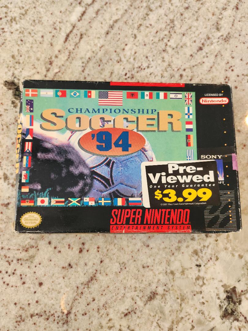 Championship Soccer 94 SNES