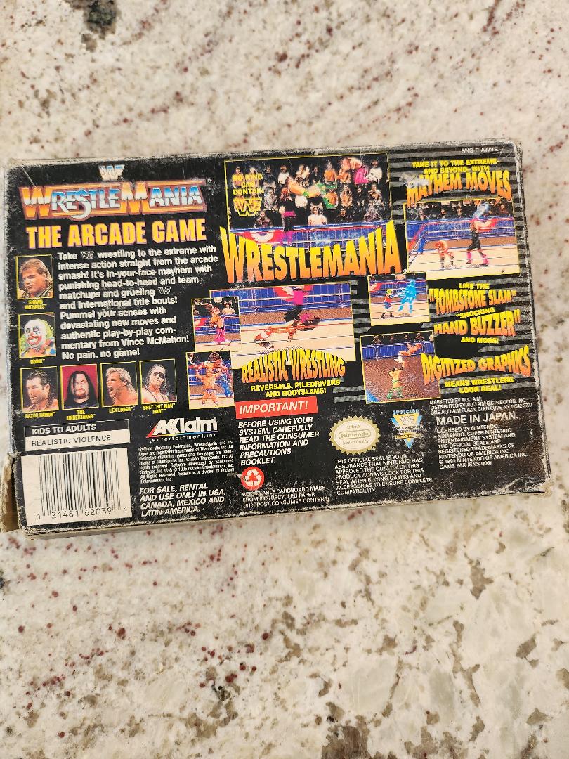 WWF WrestleMania le jeu d'arcade SNES 