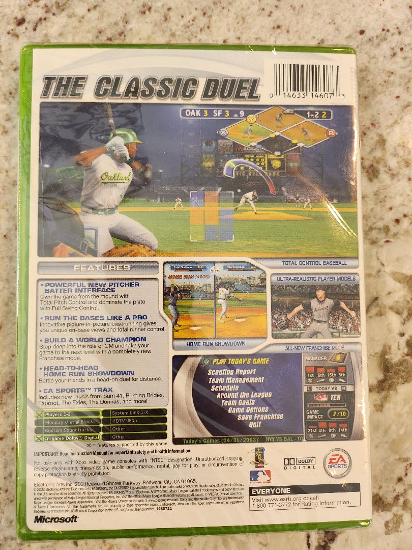 MVP Baseball 2003 Xbox Original Sealed NEW