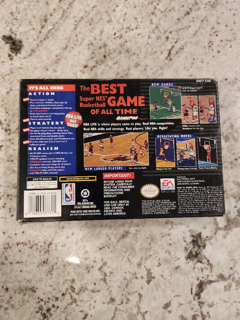 NBA Live 97 SNES