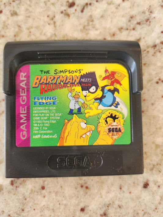 Simpsons : Bartman rencontre l'homme radioactif Sega Game Gear 