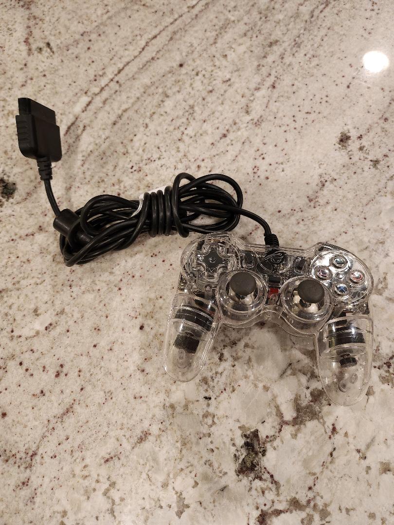 Clear Controller Used for PlayStation 1