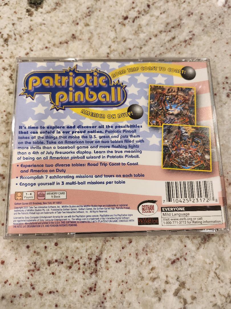 Pinball patriótico PS1 