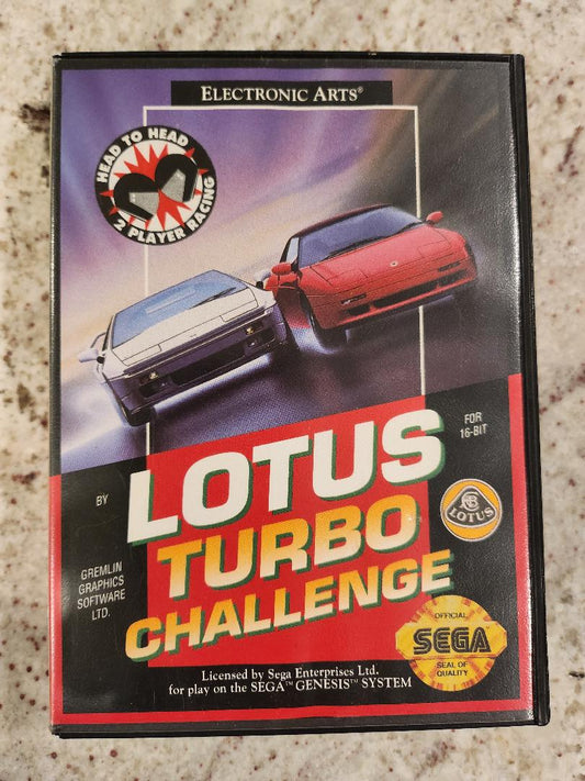 LOTUS Turbo Challenge  Sega Genesis CIB