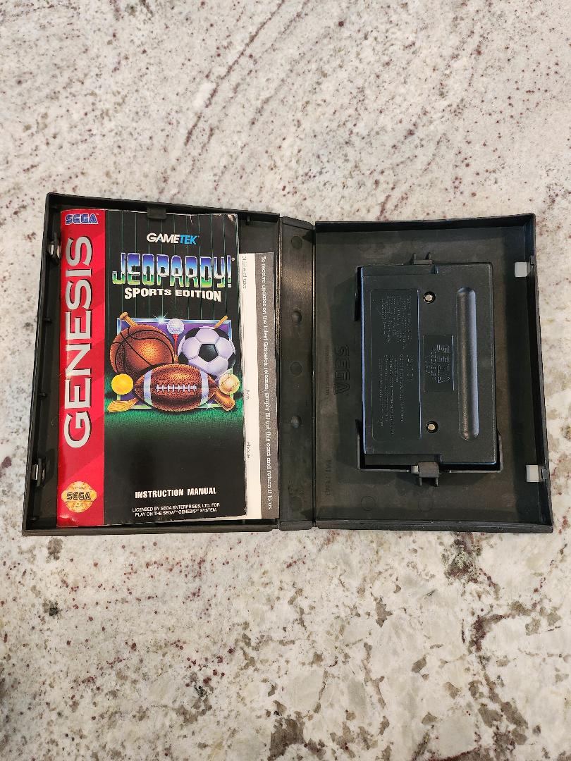 Jeopardy Sports Edition Sega Genesis CIB